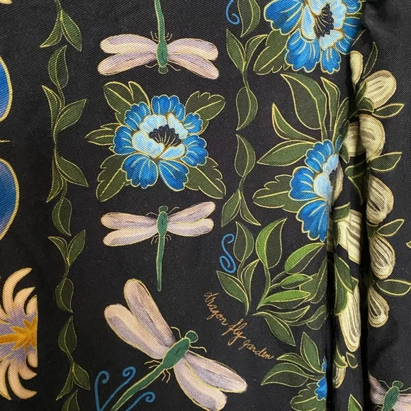 FARM Rio Black Garden Mini Dress with Multicolor Floral Design Medium - Picture 4 of 9